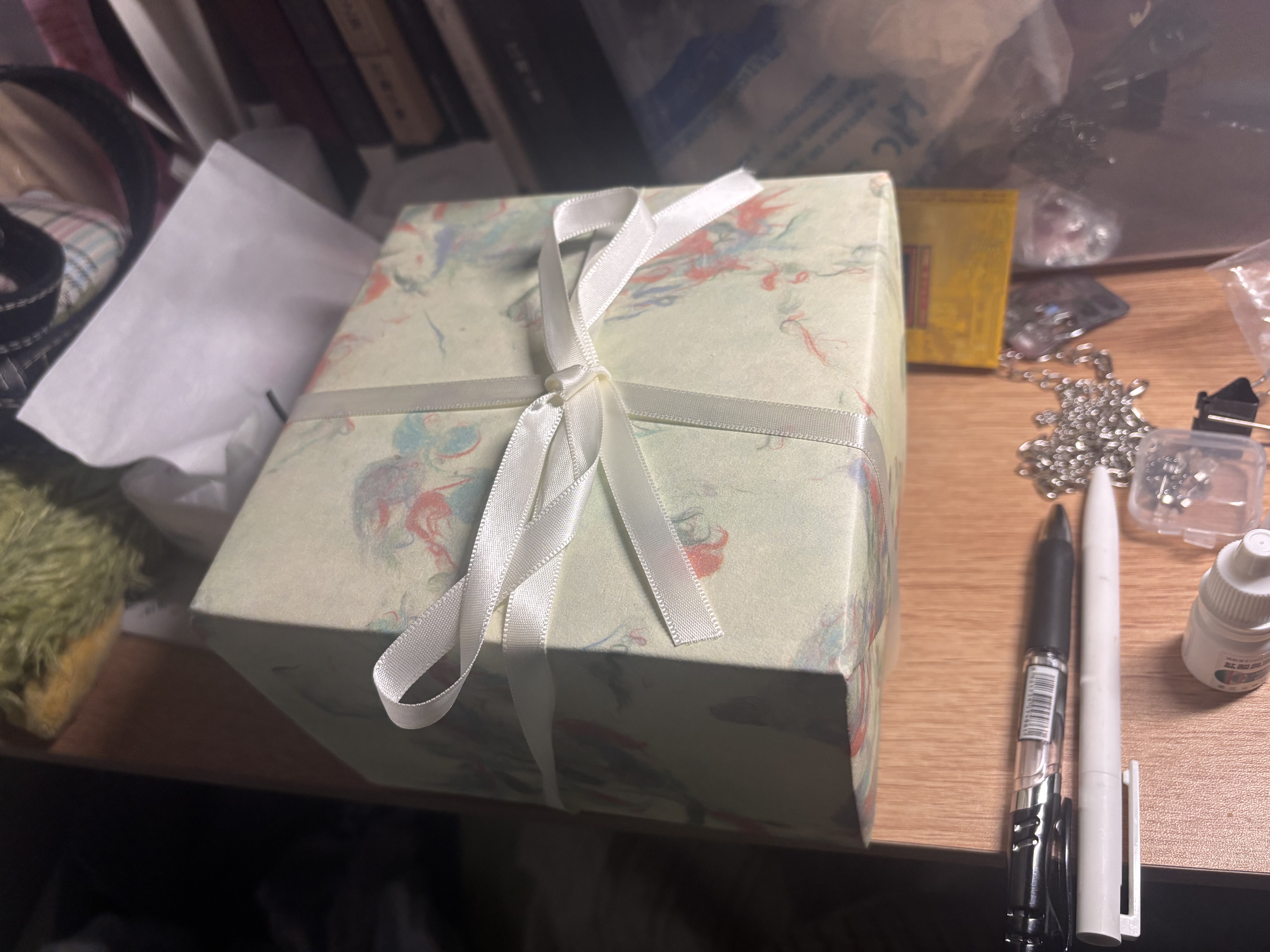 许愿树小熊香薰礼盒生日礼物女生男生送女朋友圣诞节礼物批发 【绿色许愿树小熊香薰】英国梨小苍兰 实拍图