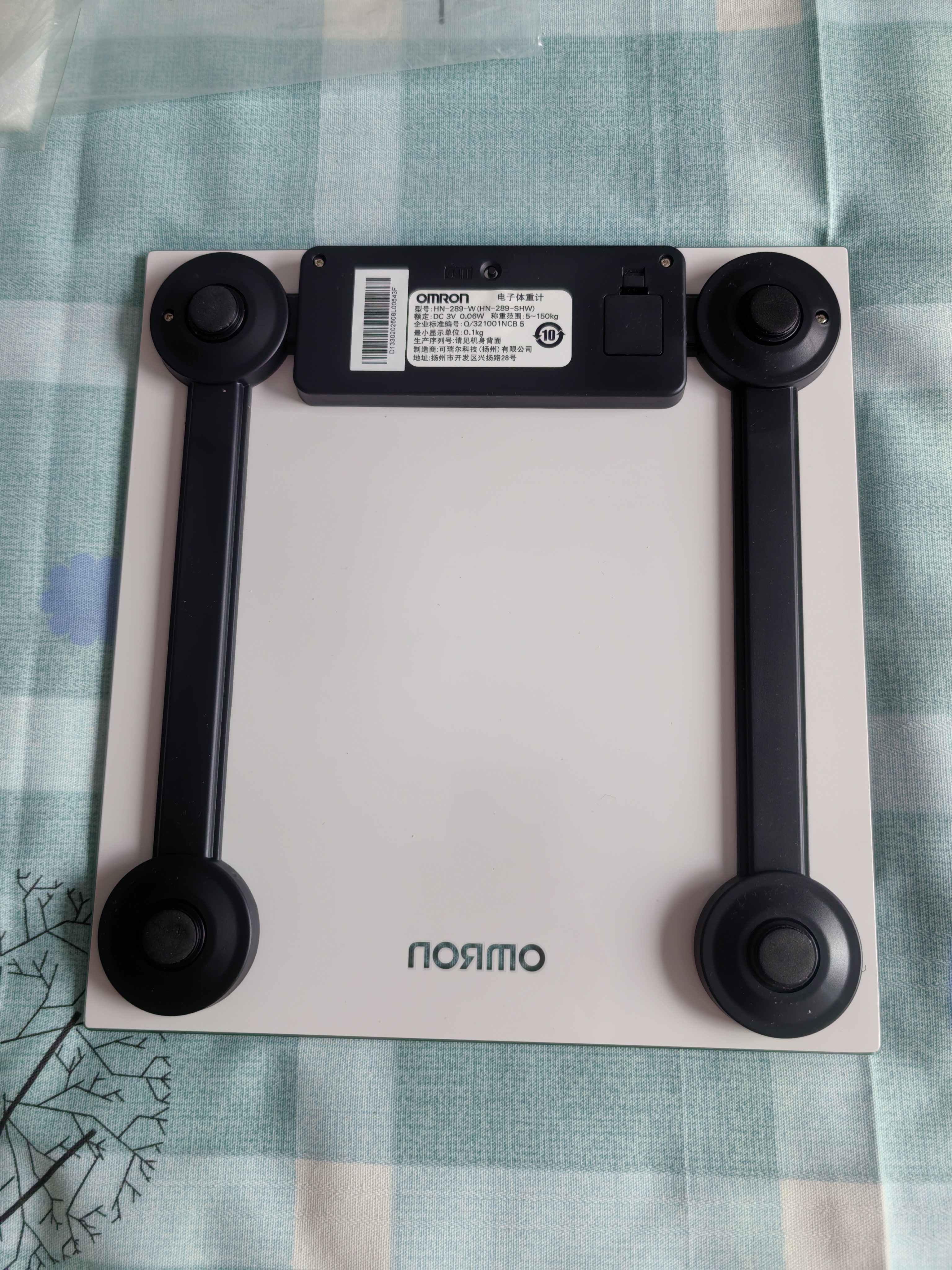 欧姆龙（OMRON）电子体重秤 HN-289-W （白色） 实拍图
