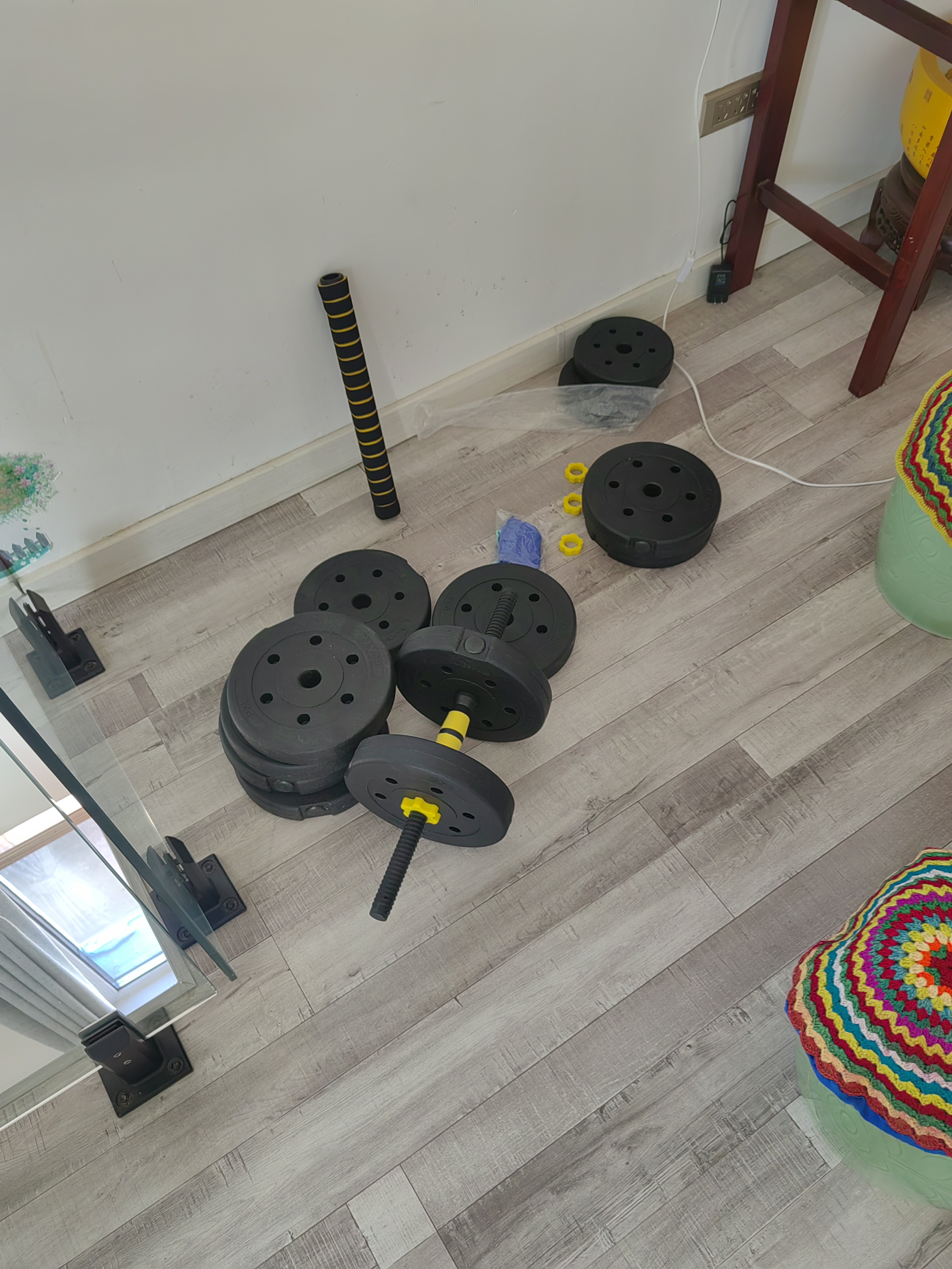 华亚（HUAYA） 哑铃男士杠铃套装可调节环保包胶手铃亚玲家用运动锻炼健身器材 一副两只总重40kg两用款【资深健身】 实拍图