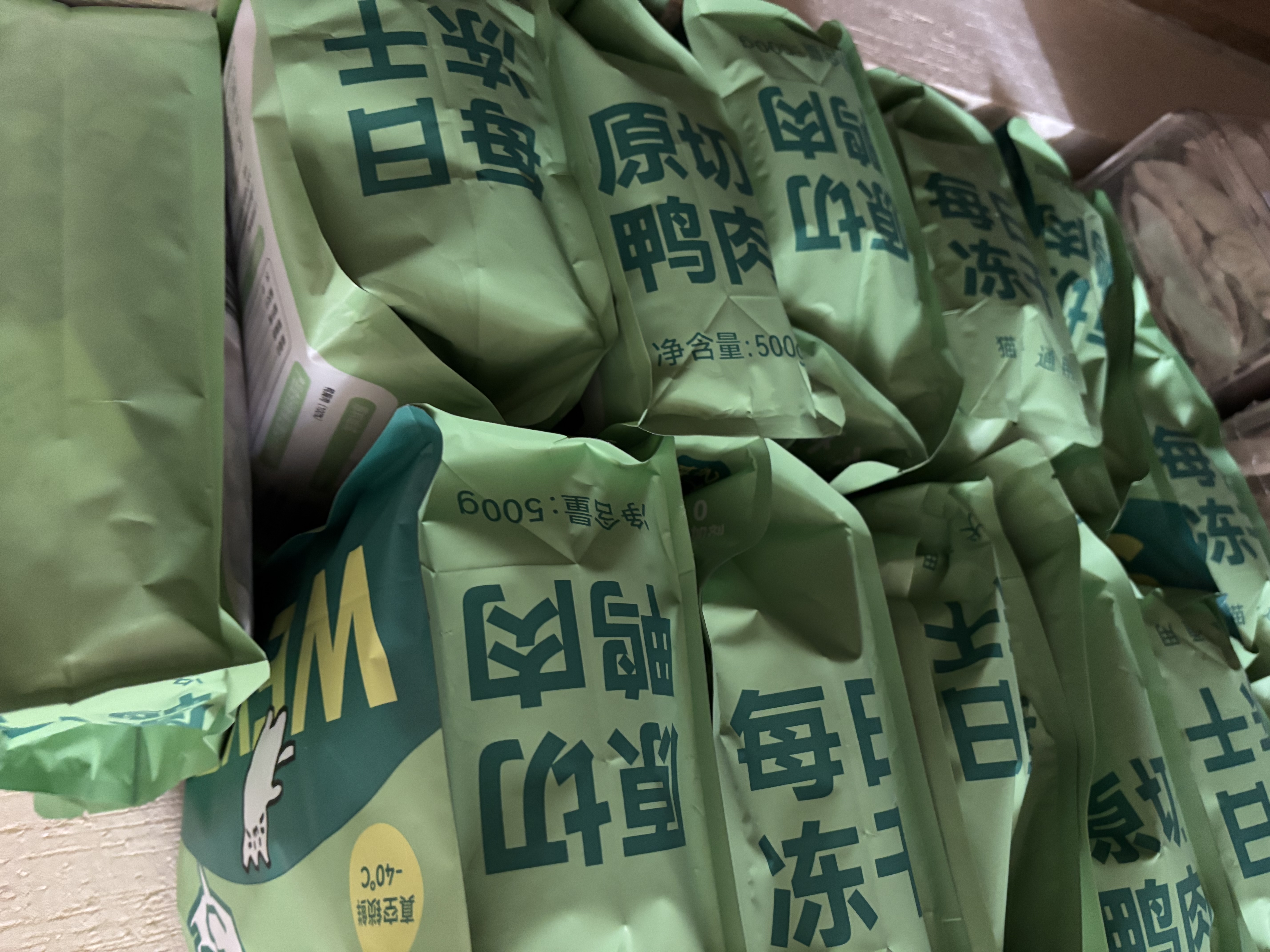 WEYES冻干鸭肉粒500g袋装成幼猫狗零食冻干鸭胸肉干营养高蛋白 实拍图
