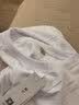 凡客诚品（VANCL）纯棉长袖T恤男春秋季圆领内搭衣服休闲宽松透气打底衫 白色 2XL 实拍图