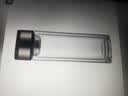 【京东物流配送】高硼硅双层玻璃杯大容量泡茶杯水杯子茶水分离杯 【双层加厚】茶杯350ml1只 实拍图