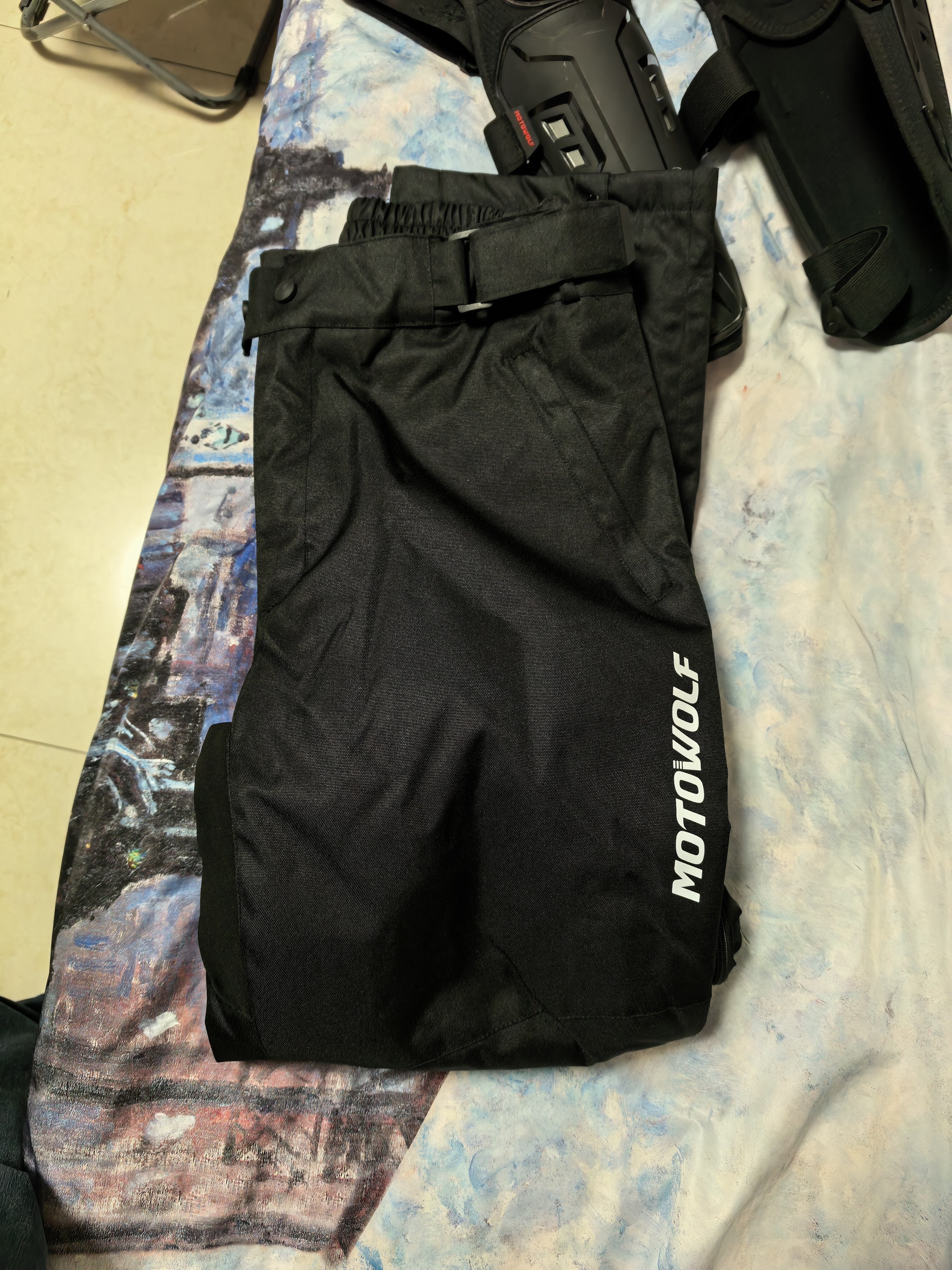 摩多狼（MOTOWOLF）摩托车速脱骑行裤机车防摔冬季保暖防风速脱裤挡风裤防寒快拆裤 实拍图