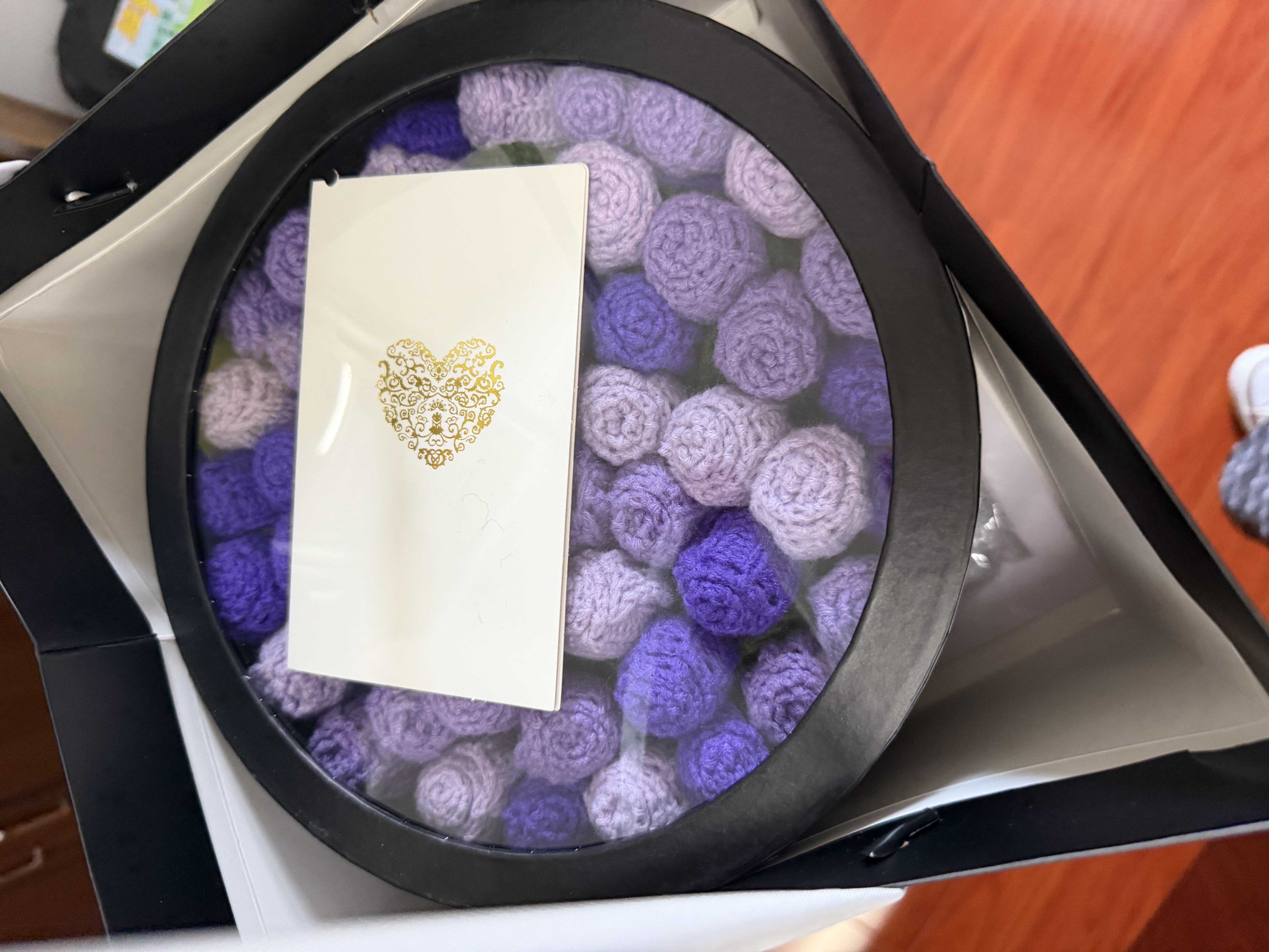柏爱紫色玫瑰花束空调毯子生日礼物女永生花礼盒结婚纪念日实用高档 实拍图