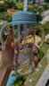 贝亲（Pigeon）防胀气 自然成长翻盖直饮吸管 大童奶瓶330ml 马戏团 18月+ AA279 实拍图