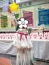 罗蒙儿童汉服中秋节女童唐装女孩古装毕业演出服 敦煌绿 130 实拍图