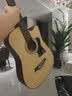 维卡斯（WEIKASI）民谣吉他初学者木吉他单板新手入门练习琴guitar吉它学生男女乐器 41英寸原木色+礼包【进阶推荐】 实拍图