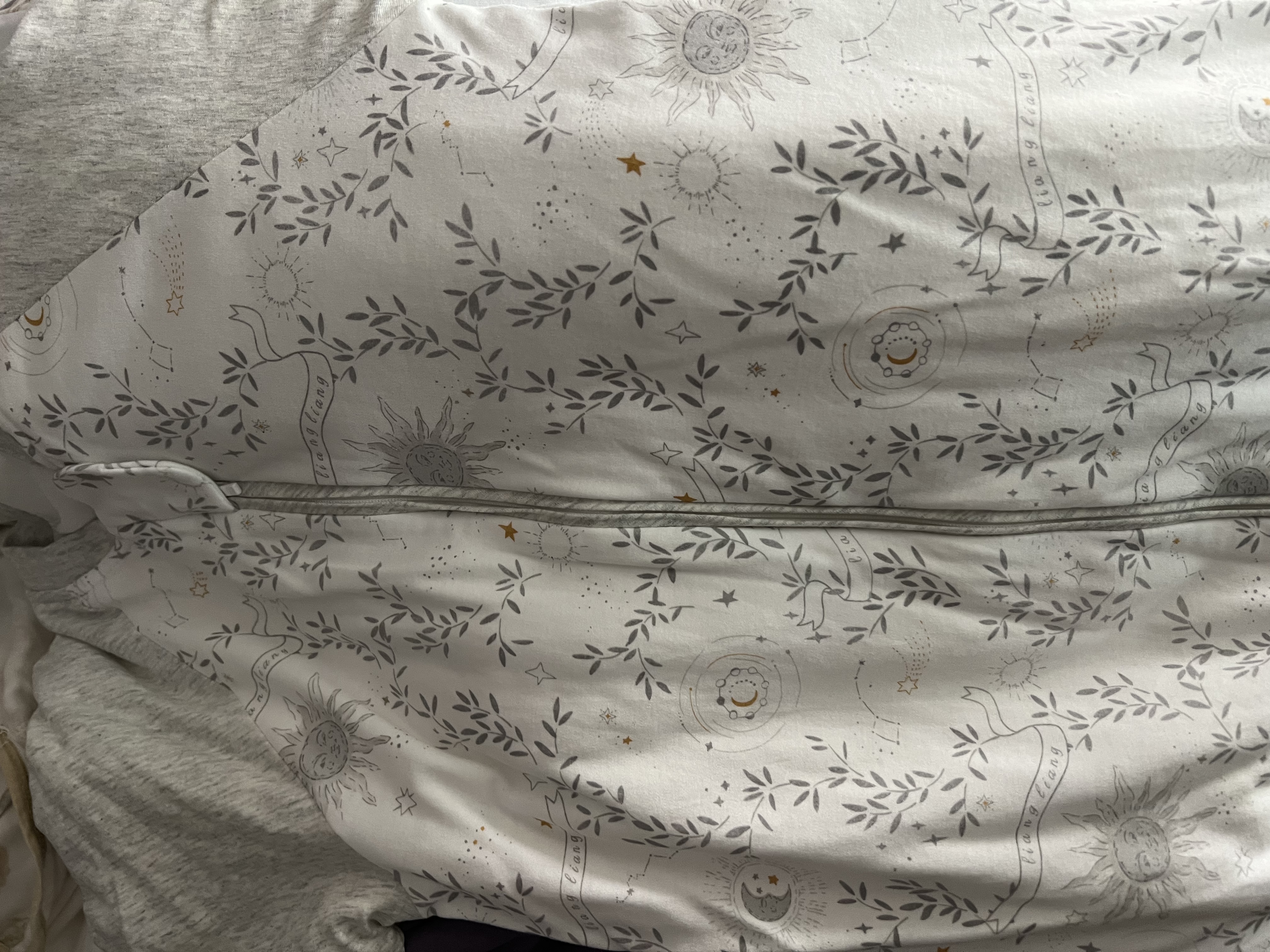 良良（liangliang）婴儿睡袋秋冬空调房防踢被宝宝纯棉儿童分腿睡袋睡衣连体衣四季 New薄夹棉恒温款梦境【磨毛×10A抑菌】20-25℃ XL（建议身高90-105cm） 实拍图
