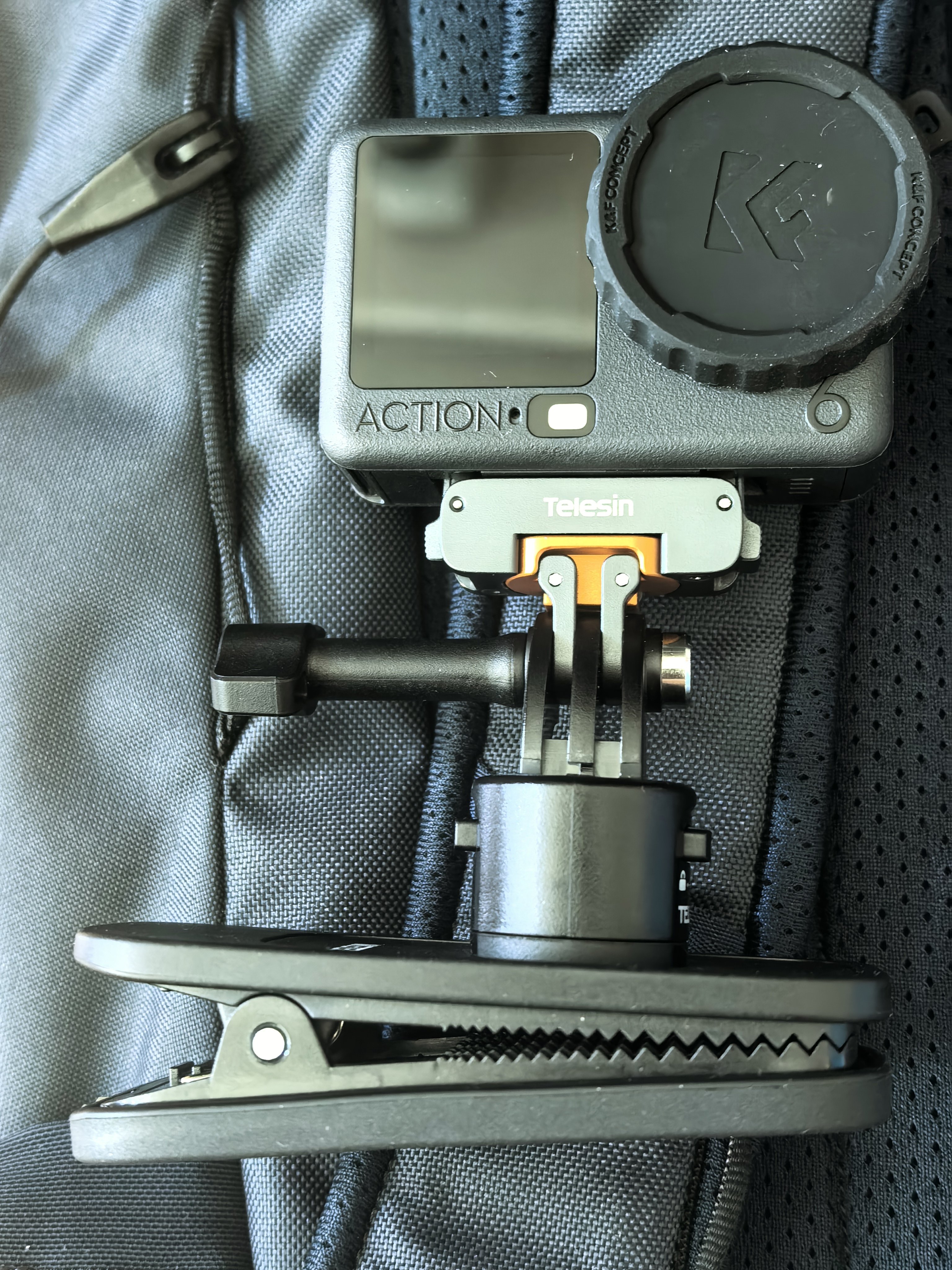 TELESIN(泰迅)大疆action6/5pro/4快拆背包夹nano gopro13肩带胸前固定insta360第一视角拍摄运动相机配件 实拍图