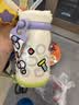 babycare百变恐龙儿童保温杯婴儿宝宝学饮杯吸管水杯水壶霸王龙不锈钢上学 实拍图