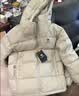 骆驼（CAMEL）[王俊凯同款]户外工装派克羽绒服2026冬季防风加厚保暖大毛领外套 幻影黑，男女同款（女生拍小一码），A33CAPN145D L 实拍图