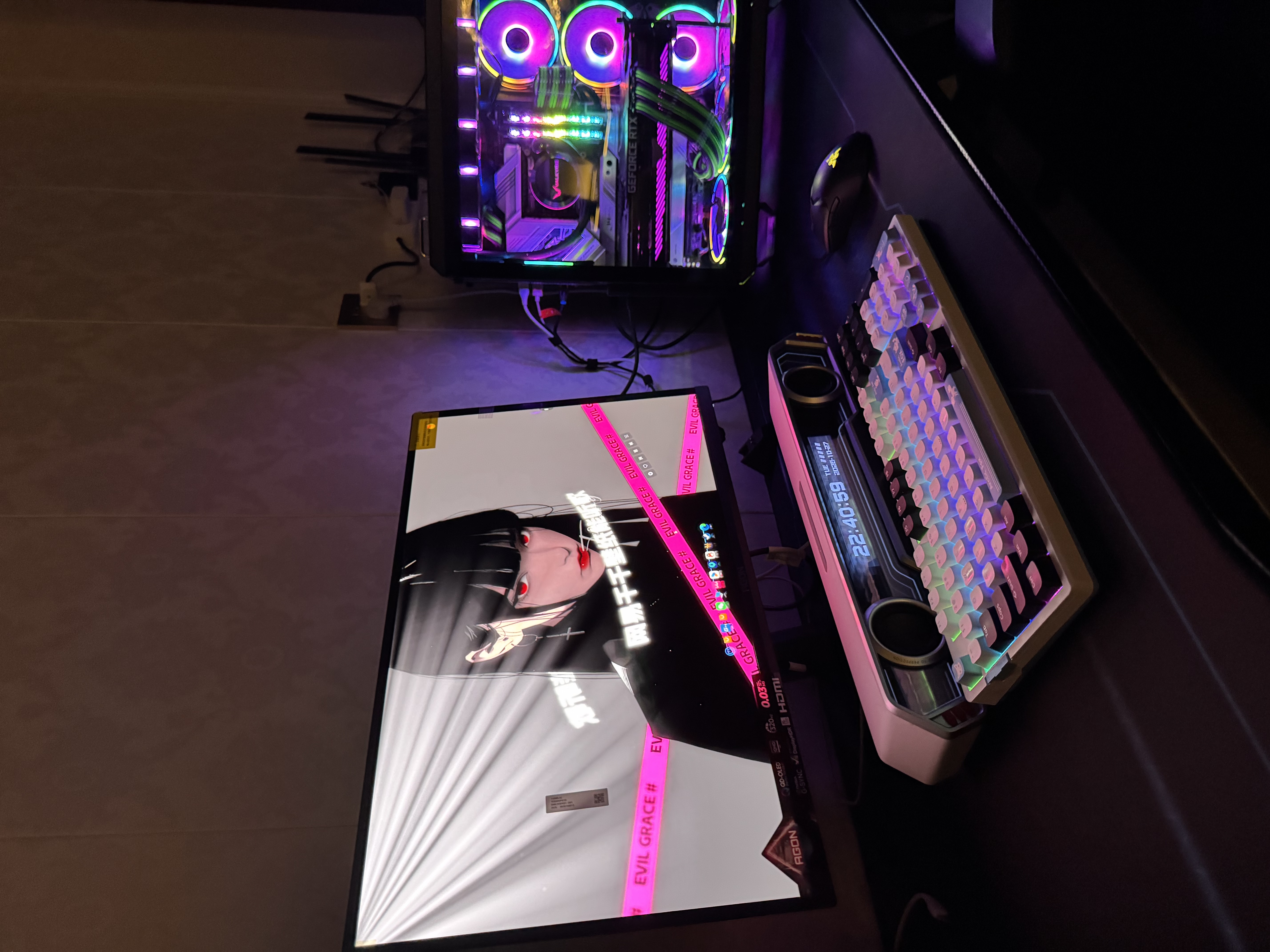 AOC爱攻昊天27英寸2K 320Hz OLED五层堆叠 BlackAR镜面抗反抗眩色准王 HDR500电竞显示器AG277QSD 实拍图