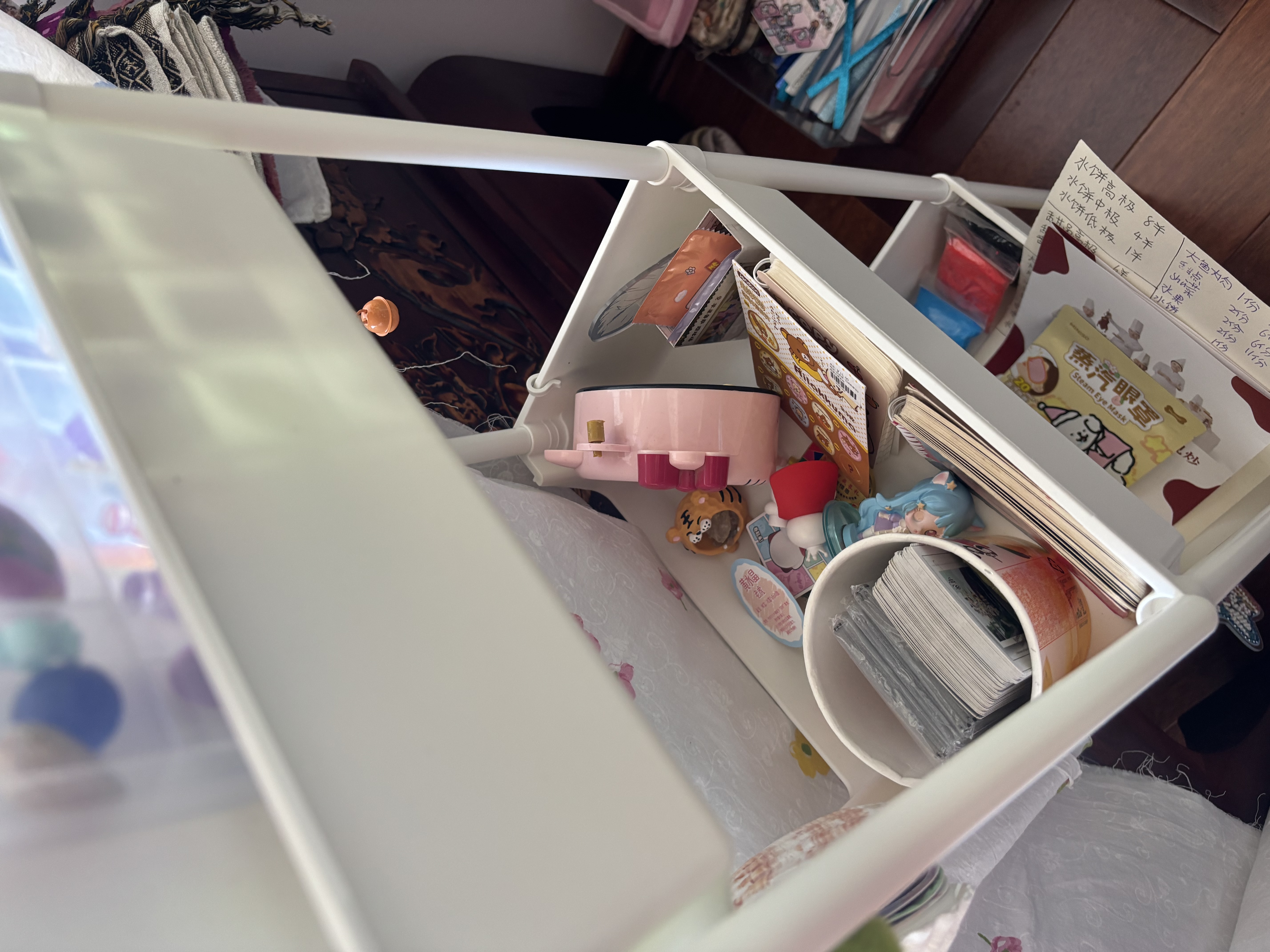 京佳宜置物架儿童玩具收纳架多层家用厨房可移动小推车带轮零食收纳架 实拍图