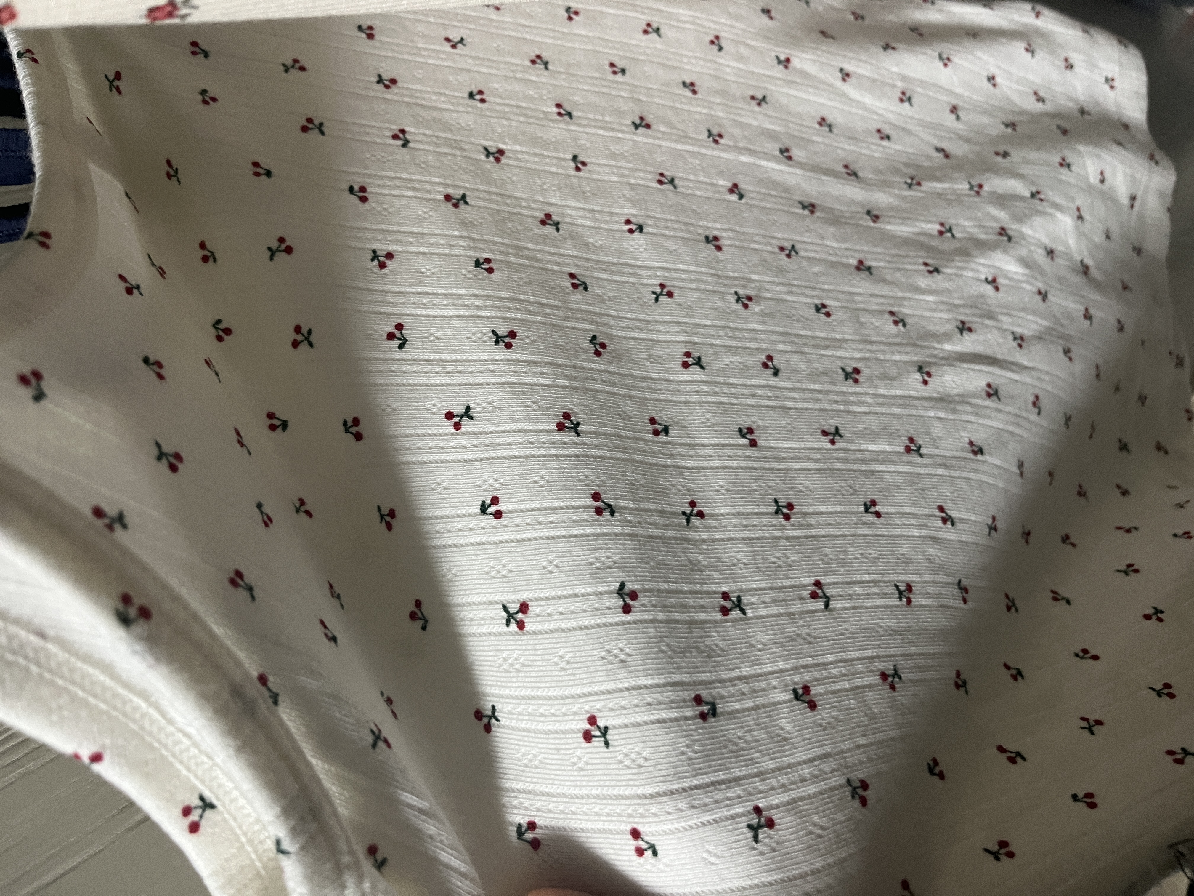 优衣库提花罗纹印花背心女装/内搭打底484228 01 乳白色 S 实拍图