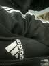 adidas休闲三条纹毛圈布连帽夹克早秋外套卫衣女装阿迪达斯轻运动   黑色/白   M 实拍图