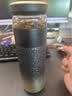 京东京造钛健康保温杯纯钛茶隔【茶水分离】茶杯子大容量黑金渐变500ml 实拍图