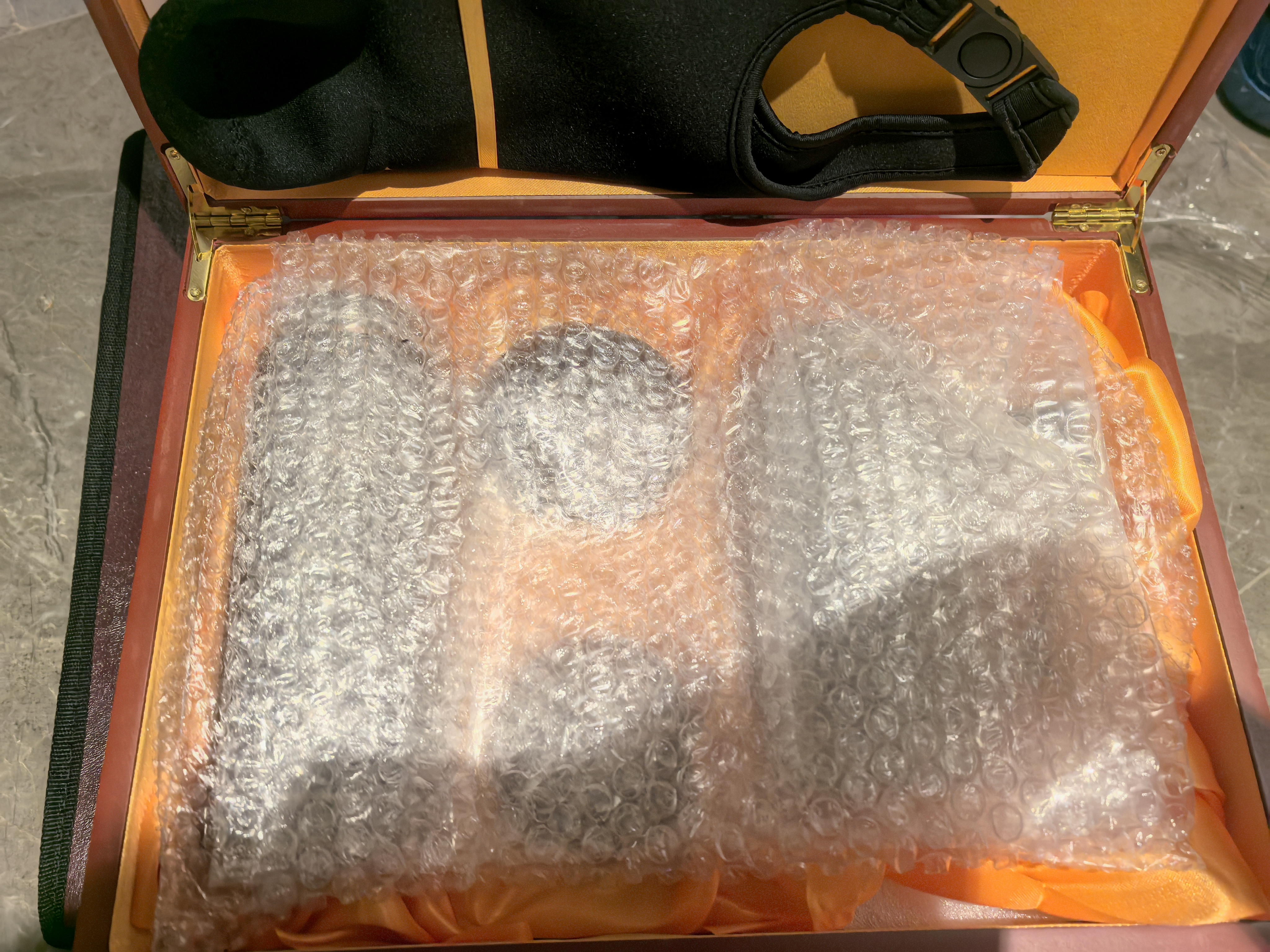 檀轩阁紫砂茶杯紫砂内胆保温杯男士款商务送老师父亲长辈生日礼物可刻字 百福磨砂红套装-红木盒450ml 实拍图