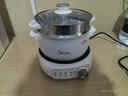 美的（Midea）电煮锅 电火锅 电热锅 电炒锅 分体式可拆洗 2.6L小电锅 学生宿舍多功能锅泡面锅 XZC2088S 配蒸笼 实拍图