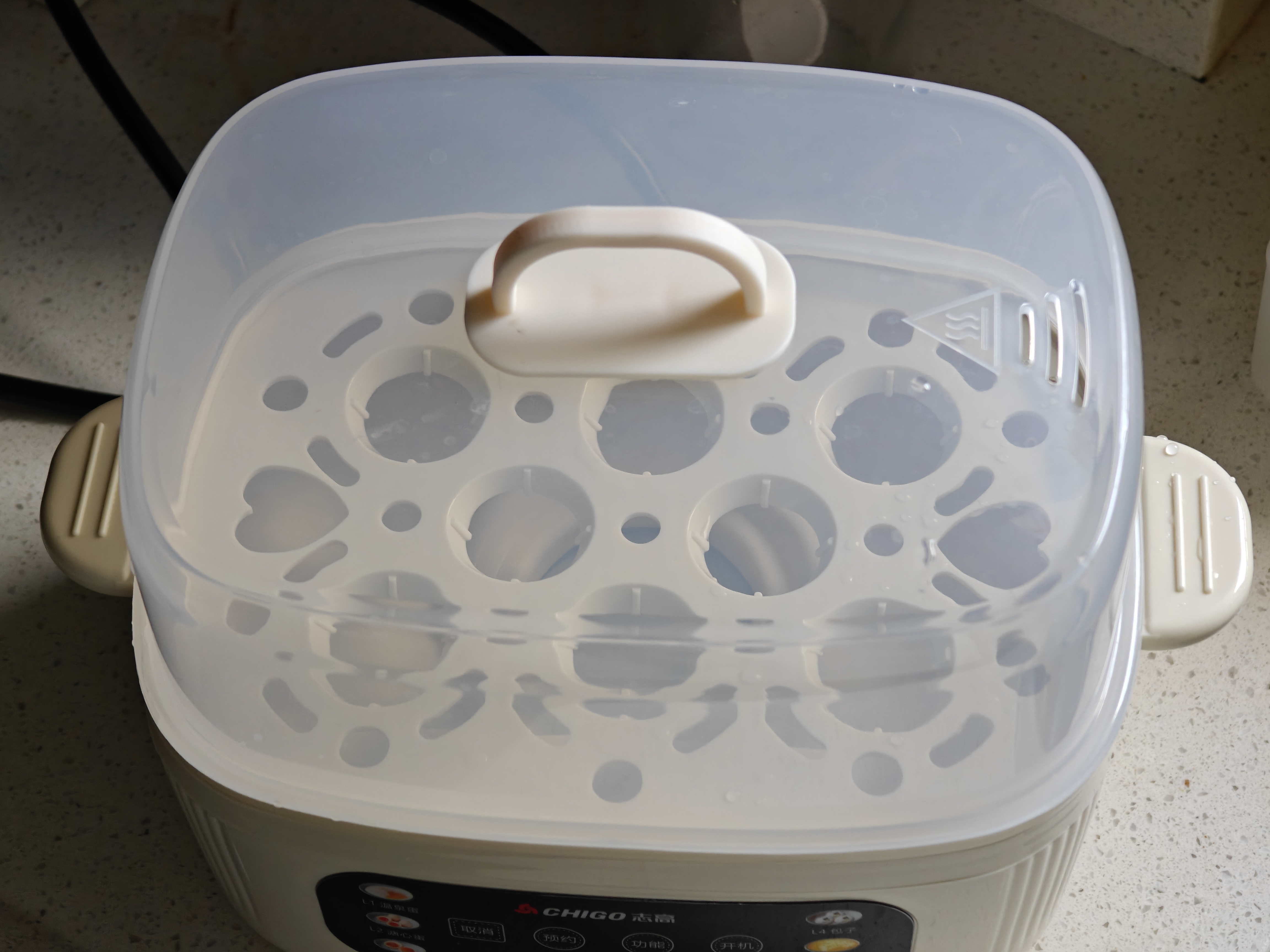 志高（CHIGO）煮蛋器 蒸蛋器 智能电蒸锅小型2-3人用自动断电 可预约定时家用多功能早餐机煮鸡蛋神器ZNZDQ058 实拍图