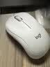 罗技（Logitech）M221 轻音鼠标 无线鼠标 办公鼠标 对称鼠标 带无线微型接收器 米白色 实拍图