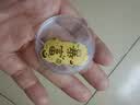 999足金2mg新款招财猫暴富黄金手机贴纸镀金创意金片礼物 暴富 实拍图