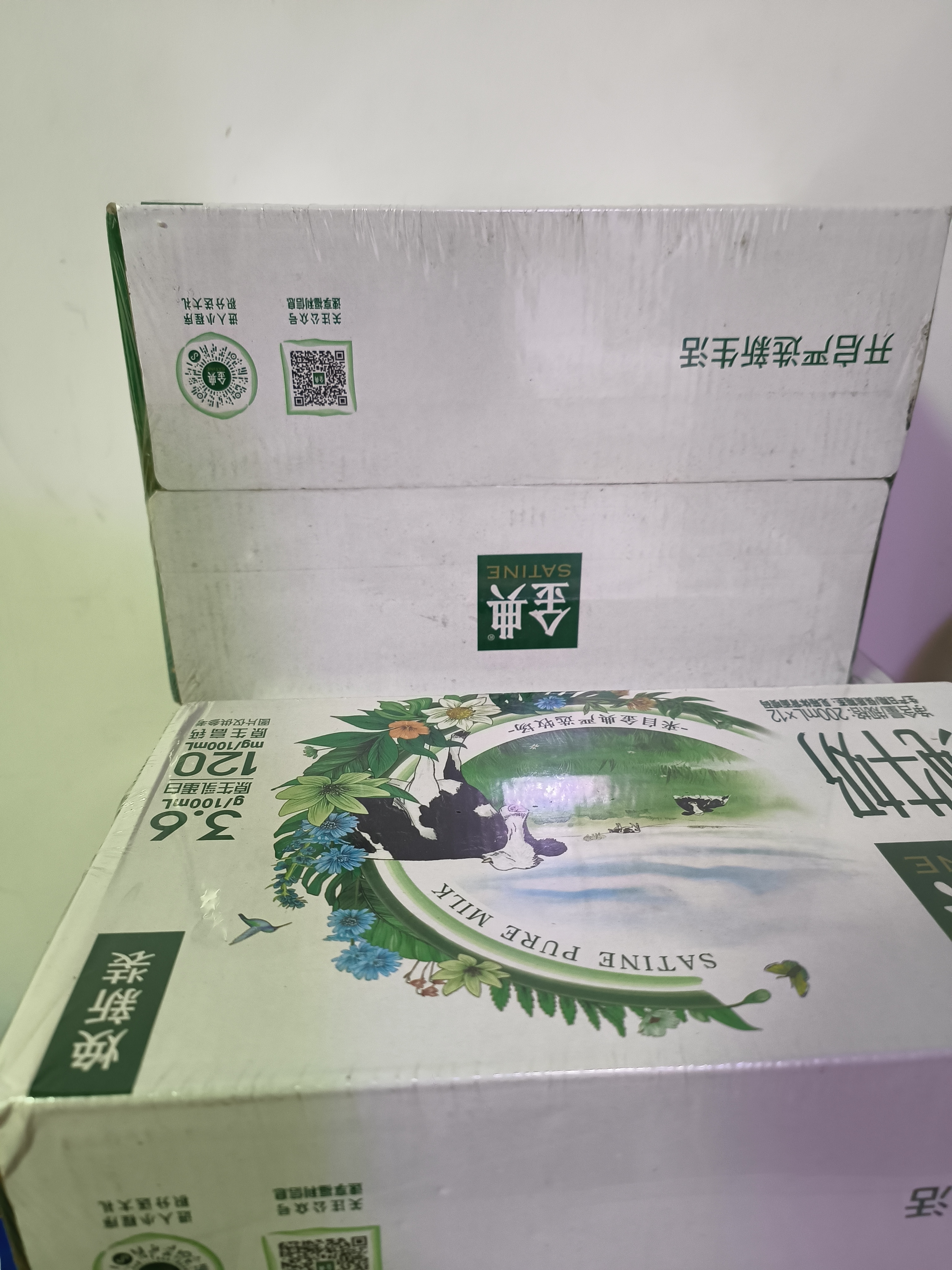 伊利【新鲜日期】金典纯牛奶 200ml*12 3.6g乳蛋白礼盒装 实拍图