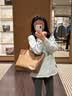 蔻驰（COACH）【品牌直供】女包CITY33大容量托特包单肩 棕CV976生日礼物送女友 实拍图