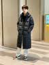 准者（RIGORER）长款羽绒服男2026秋冬新款连帽保暖防风加厚运动户外休闲情侣外套 纯正黑 L (175) 实拍图