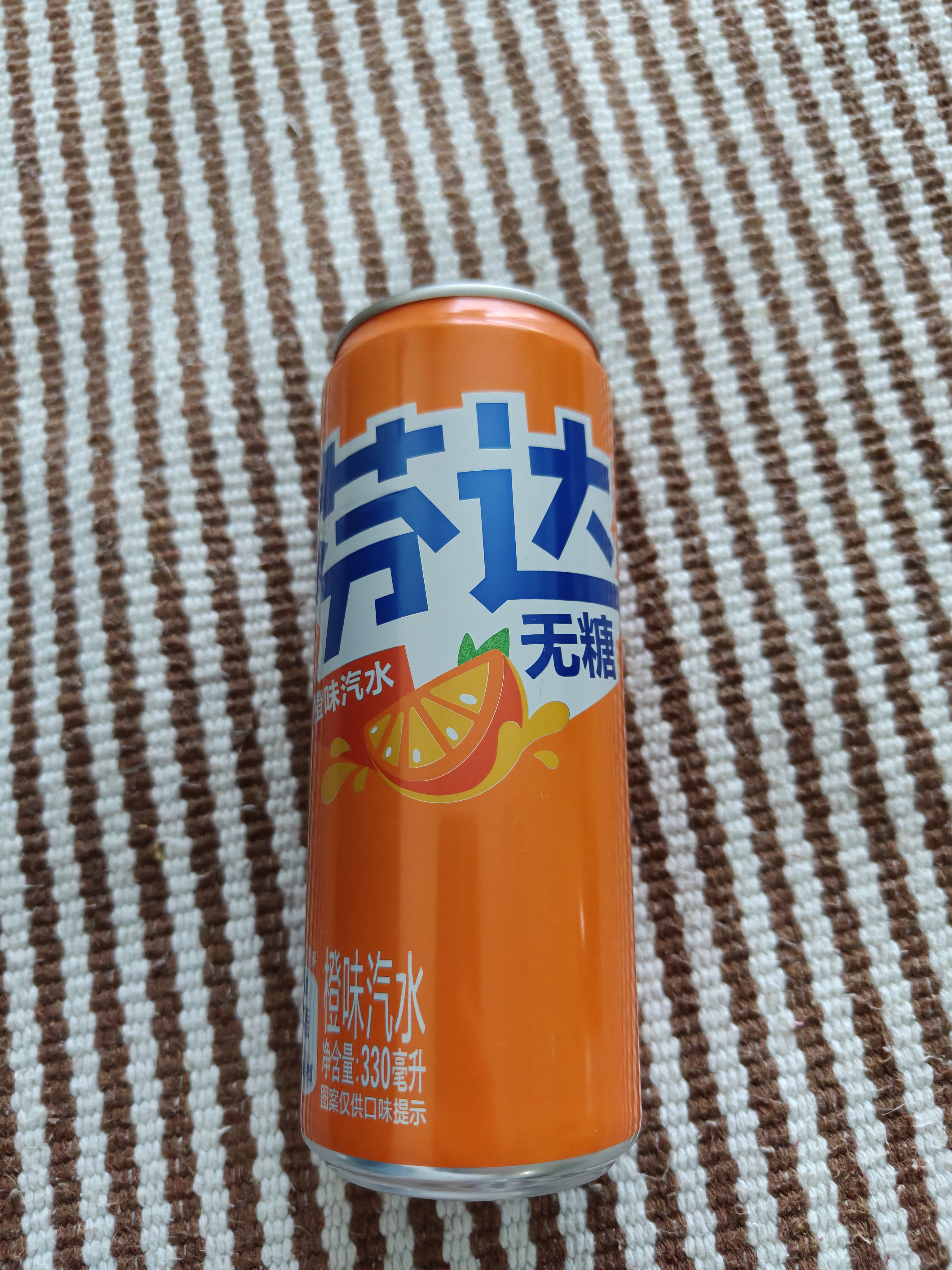 可口可乐（Coca-Cola）芬达  无糖零卡橙味 汽水 碳酸饮料 330ml*24摩登罐 实拍图