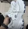 斯凯奇（Skechers）女鞋小白熊女士休闲鞋子厚底增高百搭运动软底老爹鞋女99999863 白色/海军蓝色/WNV 37 实拍图