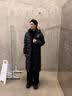 准者（RIGORER）长款羽绒服男2026秋冬新款连帽保暖防风加厚运动户外休闲情侣外套 纯正黑 L (175) 实拍图