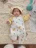 欢喜小熊婴儿连体衣秋冬季夹棉宝宝纯棉连帽哈衣外出爬服新生儿婴儿衣服 实拍图