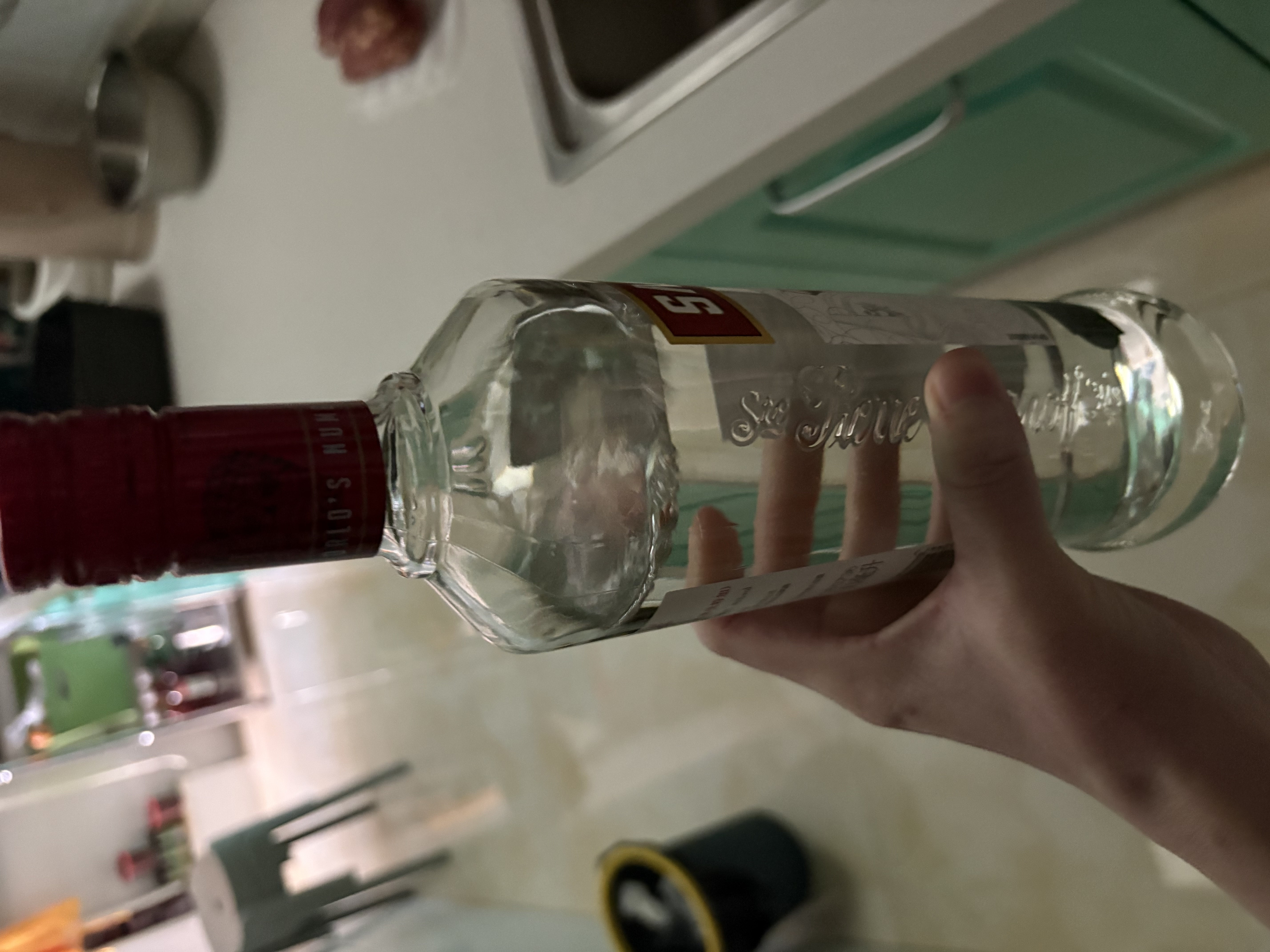 斯米诺700ml 红牌伏特加蒸馏酒 鸡尾酒莫吉托 700ml调酒基酒 实拍图