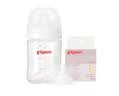 贝亲（Pigeon）奶瓶新生婴儿礼盒玻璃材质宽口径奶瓶自然实感第3代 240ml L奶嘴（6月以上） 实拍图