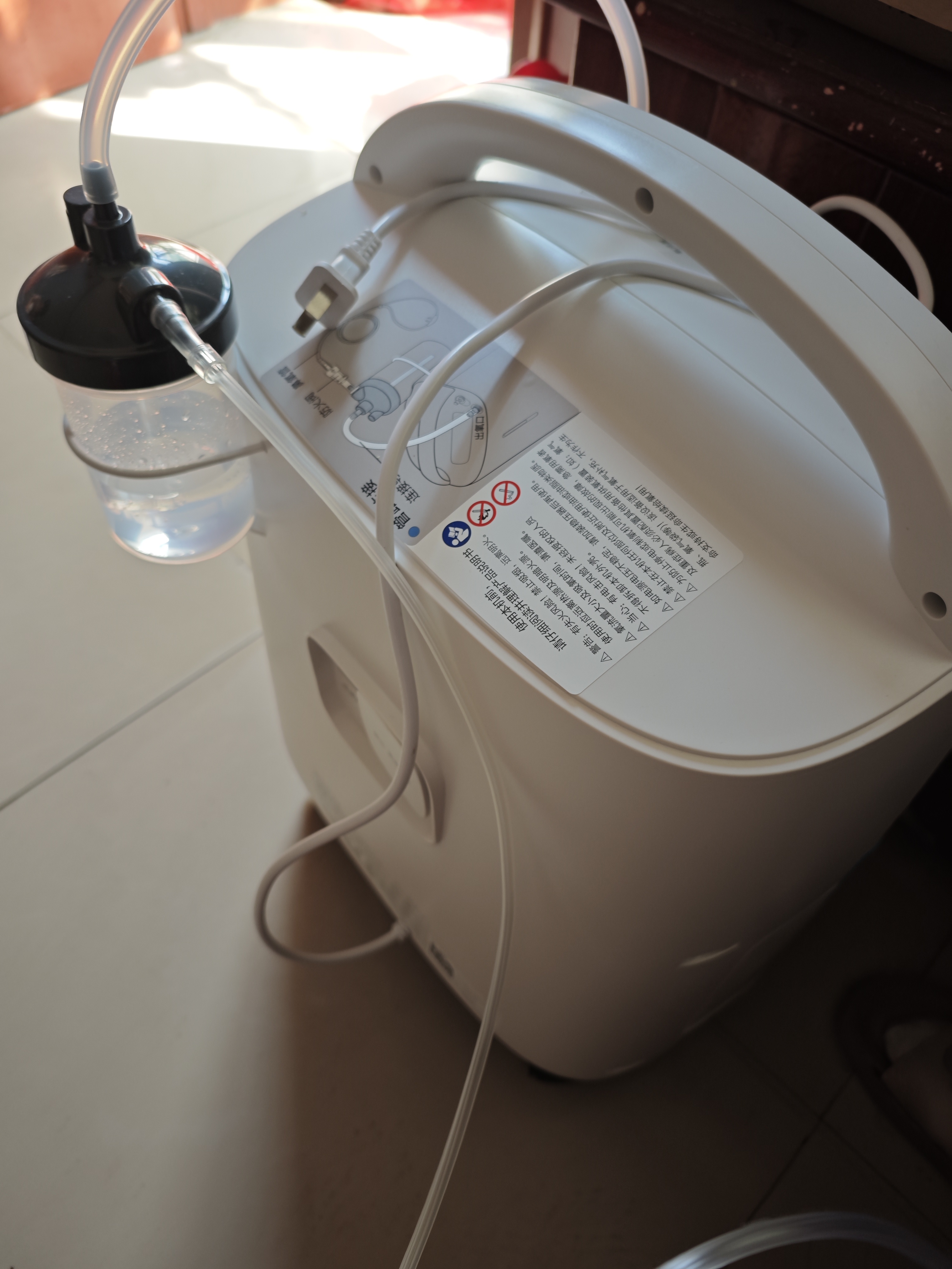 鱼跃医用制氧机吸氧机轻音家用老人5L升级6L升中重度缺氧8F-6AW 实拍图