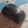 罗技（Logitech）M185鼠标 无线鼠标 办公鼠标 对称鼠标 黑色灰边 带无线2.4G接收器 实拍图