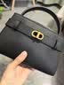 CHARLES&KEITH鳄鱼纹凯莉包手提斜挎婚包包女包生日礼物送女友CK2-50270880-1 Black黑色 S 实拍图