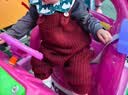 babylove【清仓】婴儿背带裤秋冬款毛线裤子宝宝纯色针织裤圣诞保暖连体裤 深砖红 90 实拍图