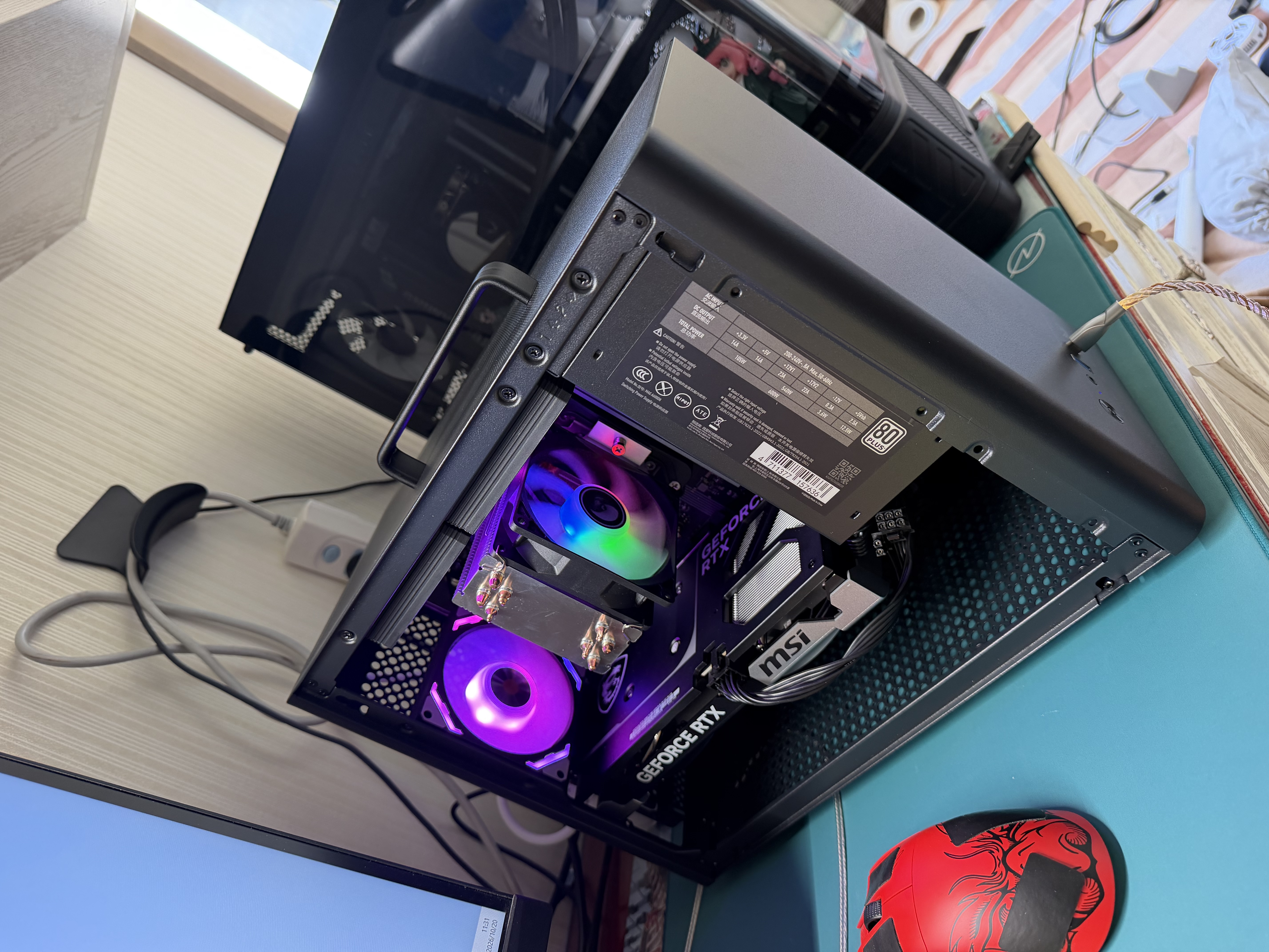 AMD R5 5600/9600X/RX7650GRE/6500XT迷你主机ITX整机手提DIY电脑组装机台式mini办公台式机AI PC电脑 配置十丨R5 9600X/RTX5060Ti 实拍图