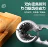 拜杰漏斗型核桃夹子夹核桃神器榛子夹子山核桃夹 剥壳器工具 银色 实拍图