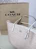 蔻驰（COACH）【品牌直供】新款女包CITY33大容量托特包奶茶CV976生日礼物 实拍图