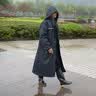 雨航（YUHANG）便携雨衣单人徒步户外多功能野炊斗篷雨披军绿 实拍图