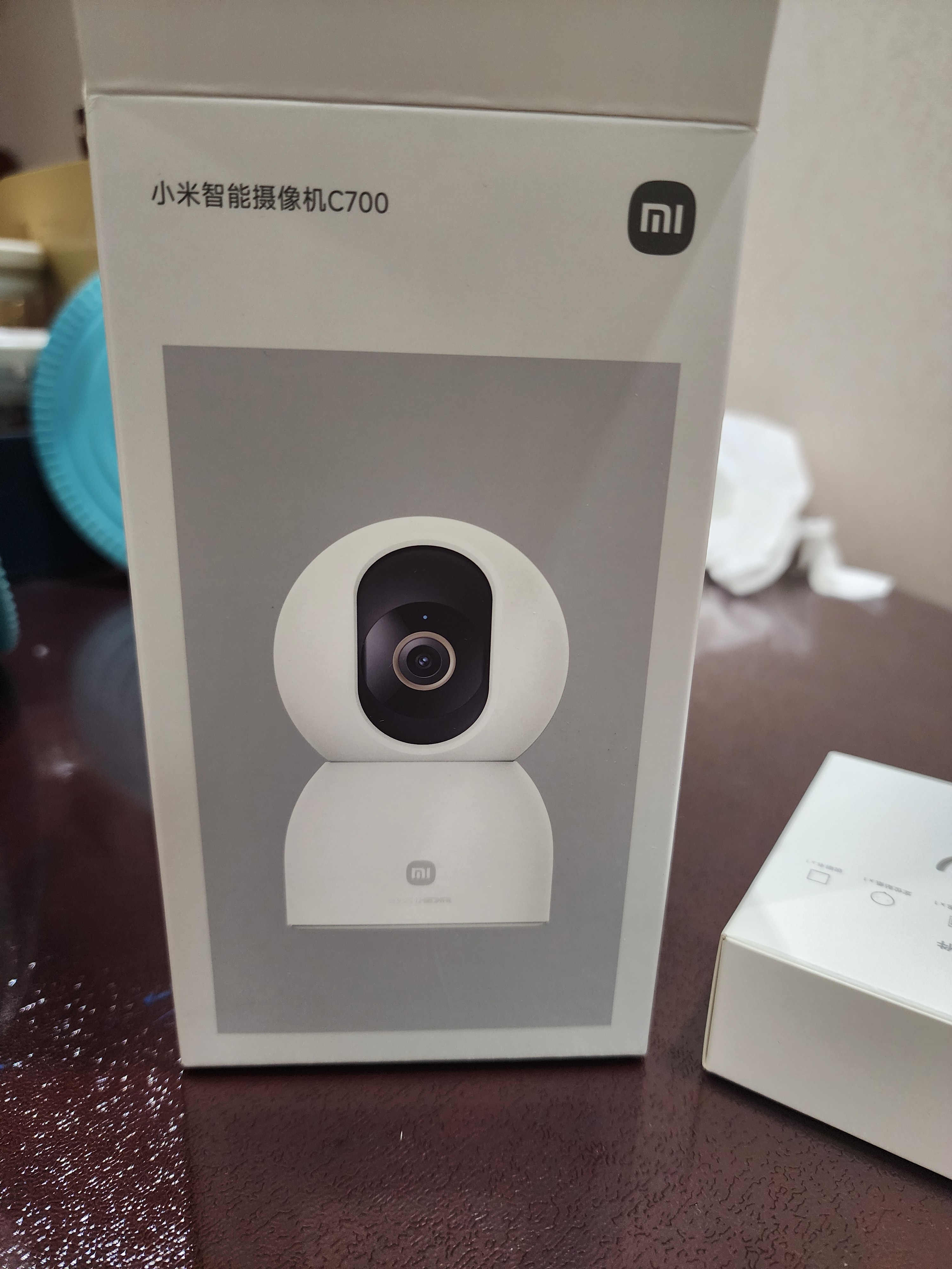 小米智能摄像机C700 800万像素4K超清家用监控摄像头360度全景婴儿监控AI人形侦测宠物母婴老人银发 实拍图