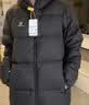 骆驼火山羽绒服男防泼水鸭绒男女加厚户外防寒冬季面包服外套女 黑色 男女同款,7674B L 实拍图