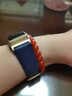 迈乐丰适用华为B7丨B6手环表带B5B3真皮时尚钢制金属商务氟橡胶防水运动替换腕带 B5手环表带【真皮静谧蓝】 实拍图