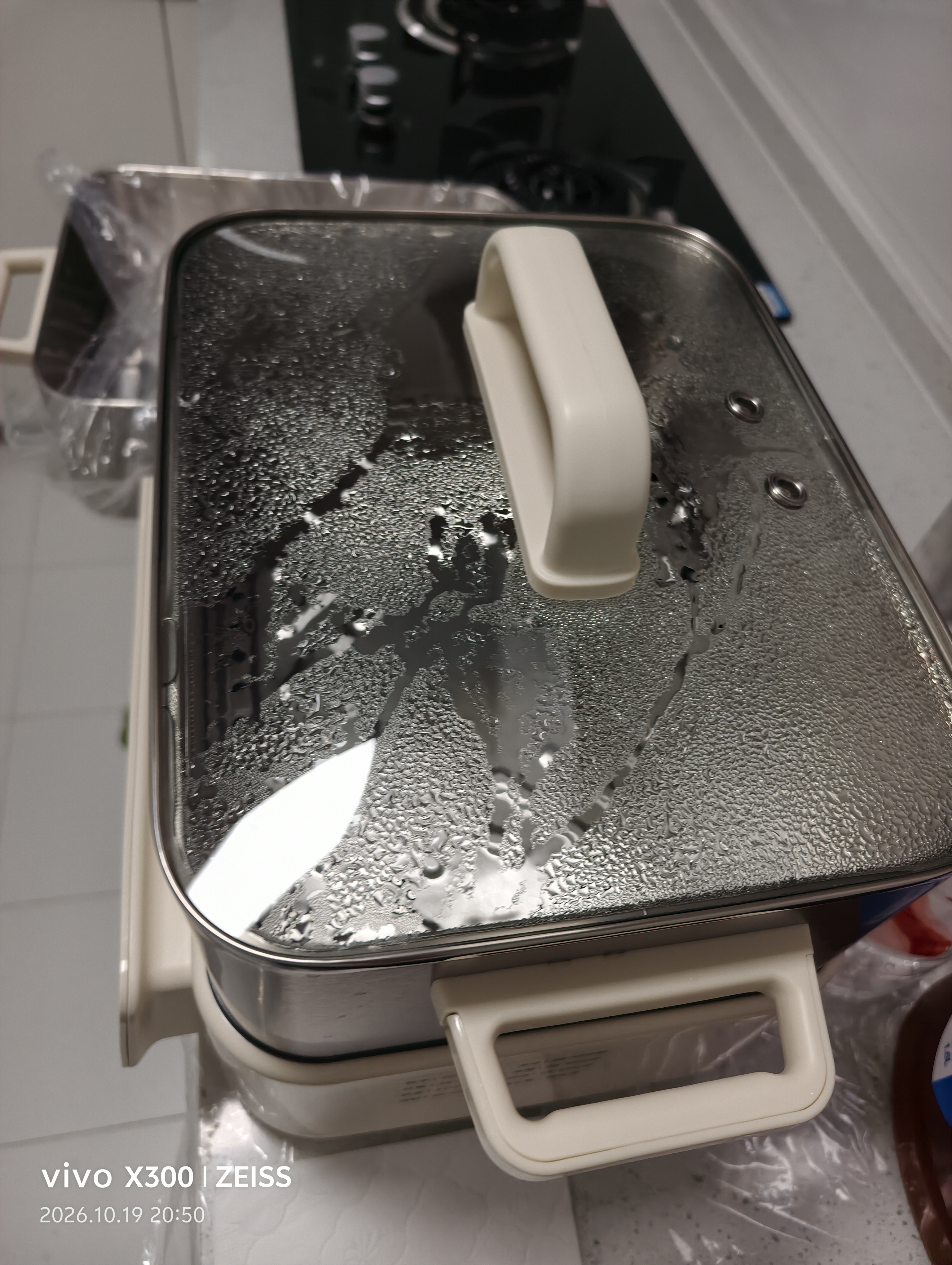 美的（Midea）钛钢蒸魔方电蒸锅新款炖蒸涮煮一体多功能电煮锅家用18L电热锅含钛不锈钢蒸笼ZGC3023J2Ti 实拍图