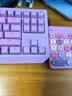 B.O.W航世 K155B 无线蓝牙数字小键盘 财务会计办公 复古圆帽 外接笔记本台式通用键盘 幻彩粉 实拍图