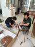 源氏木语实木岩板餐桌小户型餐厅饭桌北欧简约餐桌胡桃色1.4m+4餐椅京享家 实拍图