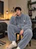 雪中飞珊瑚绒睡衣男士秋冬季2026年新款加绒加厚法兰绒家居服套装可外穿 NSJLY-KS17青瓦灰雪花绒K字标男 【柔软抗静电】 L -170/88A 【建议100-130斤】 实拍图