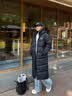准者（RIGORER）长款羽绒服男2026秋冬新款连帽保暖防风加厚运动户外休闲情侣外套 纯正黑 M (170) 实拍图